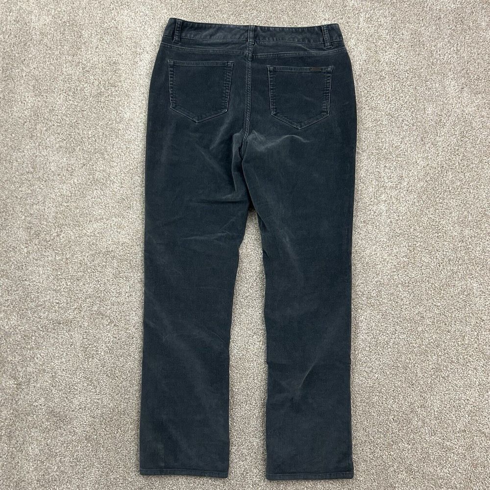 L.L Bean Corduroy Pants Women's‎ Size 10 Regular Straight Leg Favorite Fit Gray - Picture 3 of 10